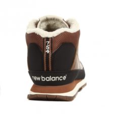 Кроссовки New Balance 754 с мехом кожаные коричневые 40-45