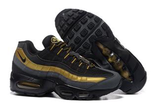 Nike Air Max 95 черные золото (36-45)