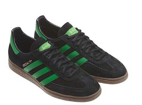 Adidas Spezial черные с зеленым мужские (40-44)
