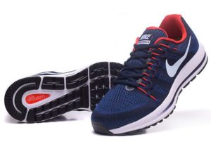 Nike Zoom Vomero 12 синие с красным (40-44)