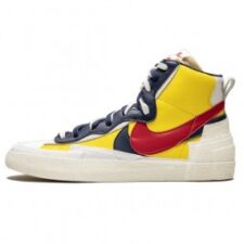 Nike Sacai Blazer Mid желтые белые синие красные (40-44)