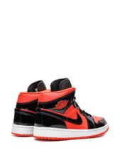 Nike Jordan 1 Mid Bright  красно-черные (40-45)