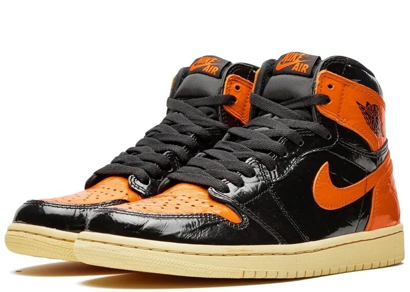 Nike Jordan 1 Shattered Backboard 1.0 черно-оранжевые (35-45)