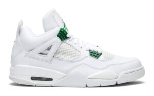 Nike Air Jordan 4 Green Metallic белые (35-39)