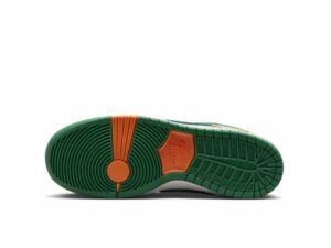 Nike SB Dunk Low Jarritos серо-бежевые с зеленым кожаные мужские (40-44)