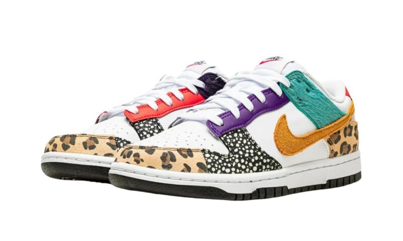 Nike SB Dunk Low SE WMNS "Safari Mix" разноцветные кожа-нубук мужские-женские (40-44)